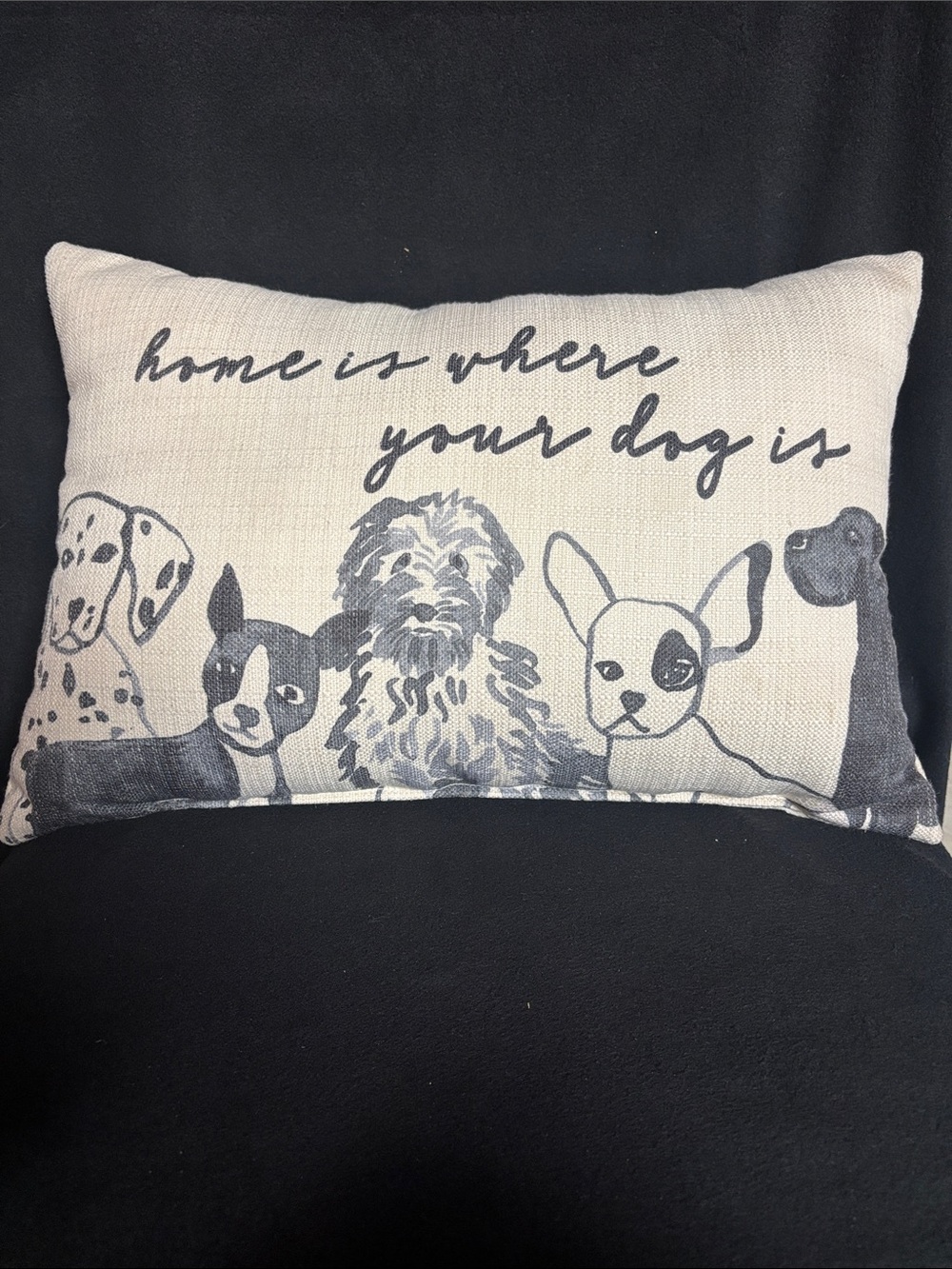 Country Marketplaces Home Is Where Your Dog Is, Rectangle Pillow
